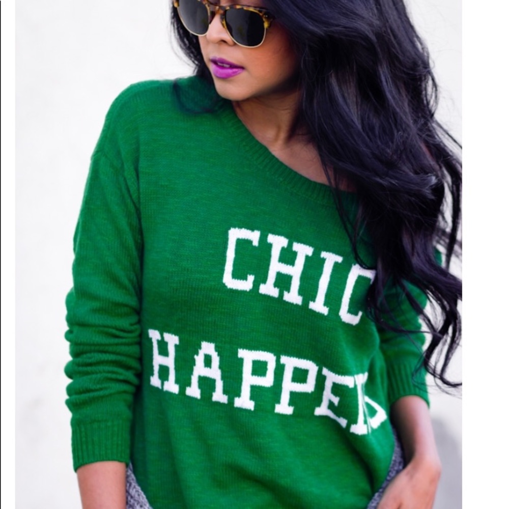 Green Abercrombie & Fitch Sweater